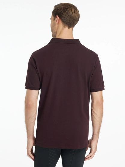 LeMieux Mens Classique Polo Shirt Damson