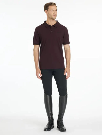 LeMieux Mens Classique Polo Shirt Damson
