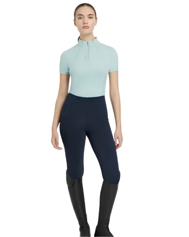 LeMieux Classique Short Sleeve Base Layer Aqua UK8