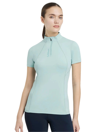 LeMieux Classique Short Sleeve Base Layer Aqua UK8