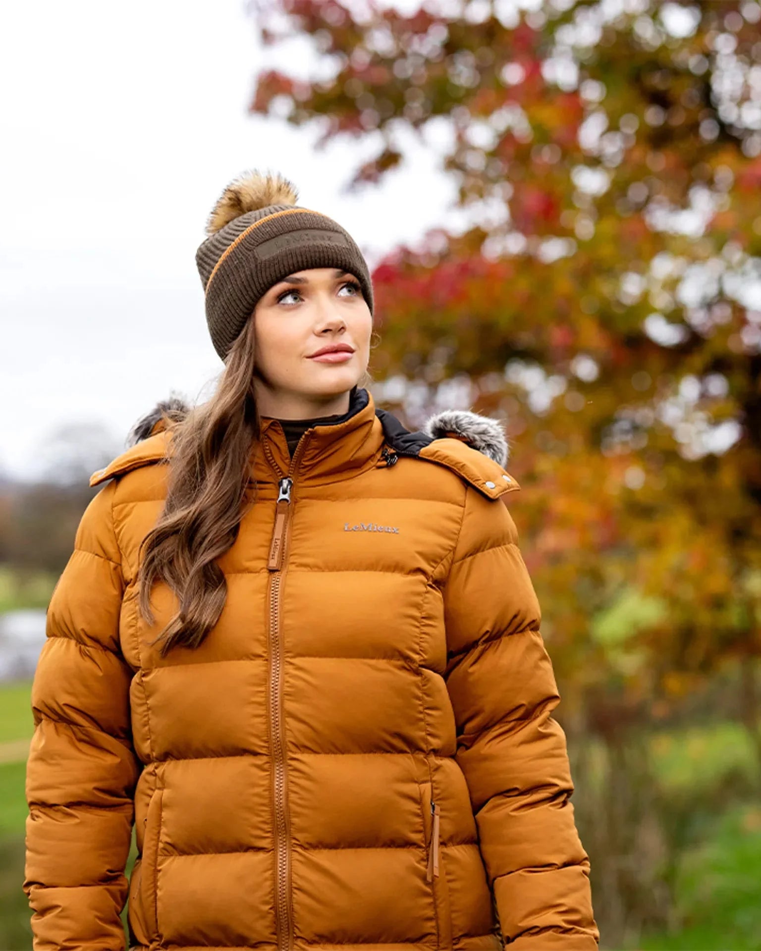 LeMieux Harper Longline Puffer Coat Ginger