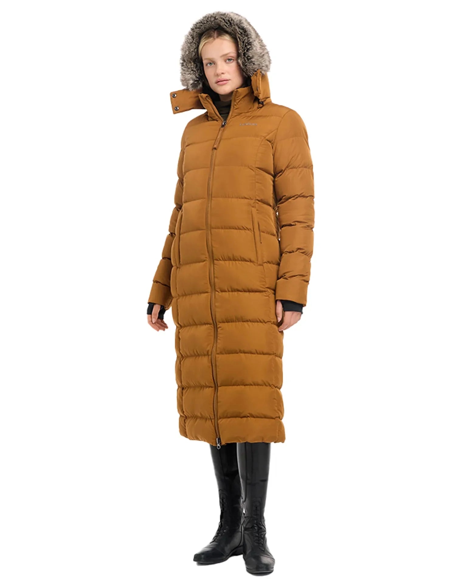 LeMieux Harper Longline Puffer Coat Ginger
