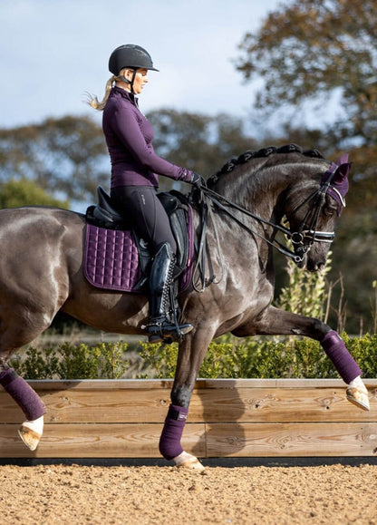 LeMieux Loire Classic Satin Dressage Square Fig S/M