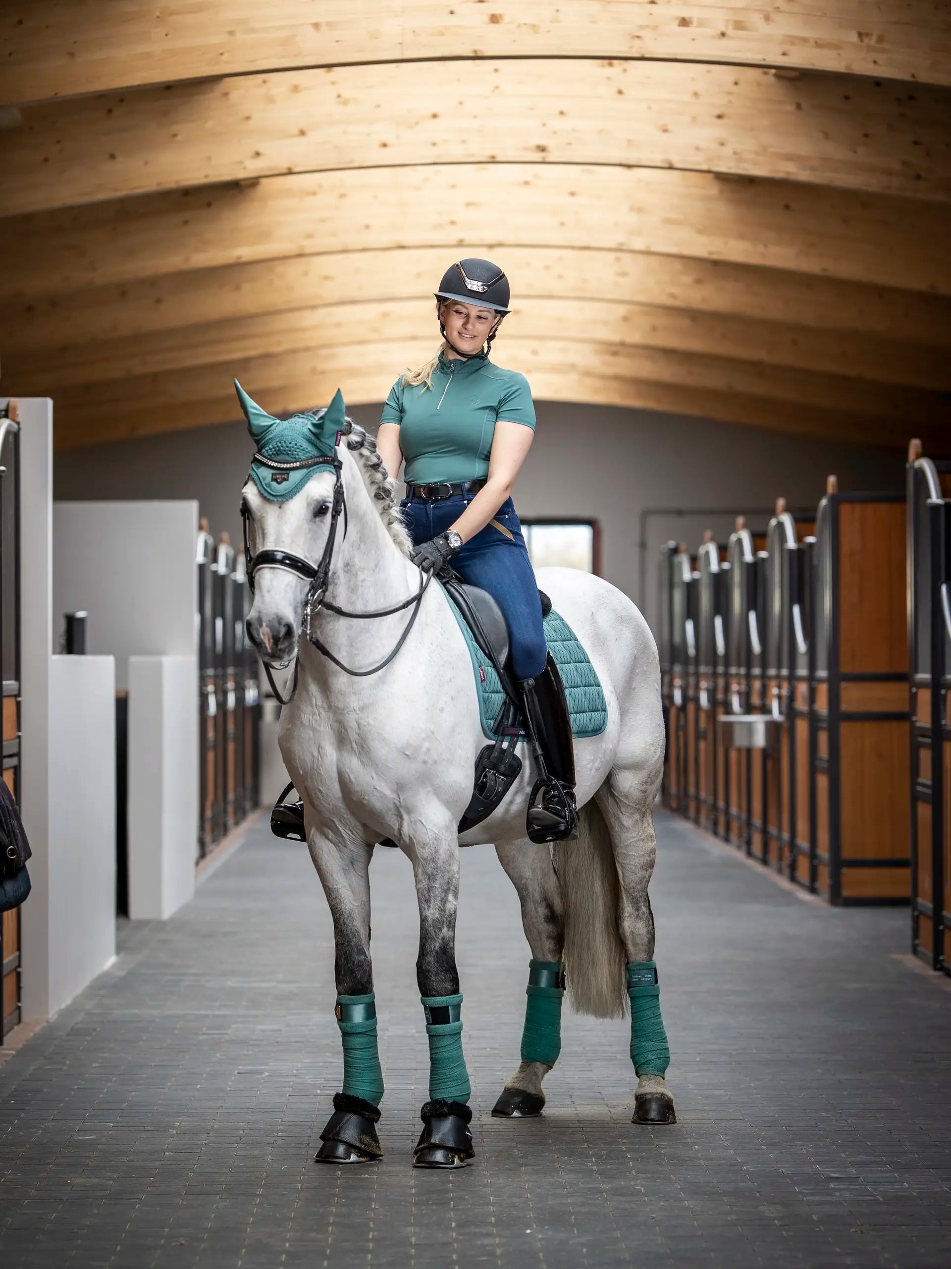 LeMieux Carbon Mesh Dressage Square Sage