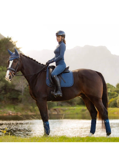 LeMieux Suede Dressage Square Atlantic S/M