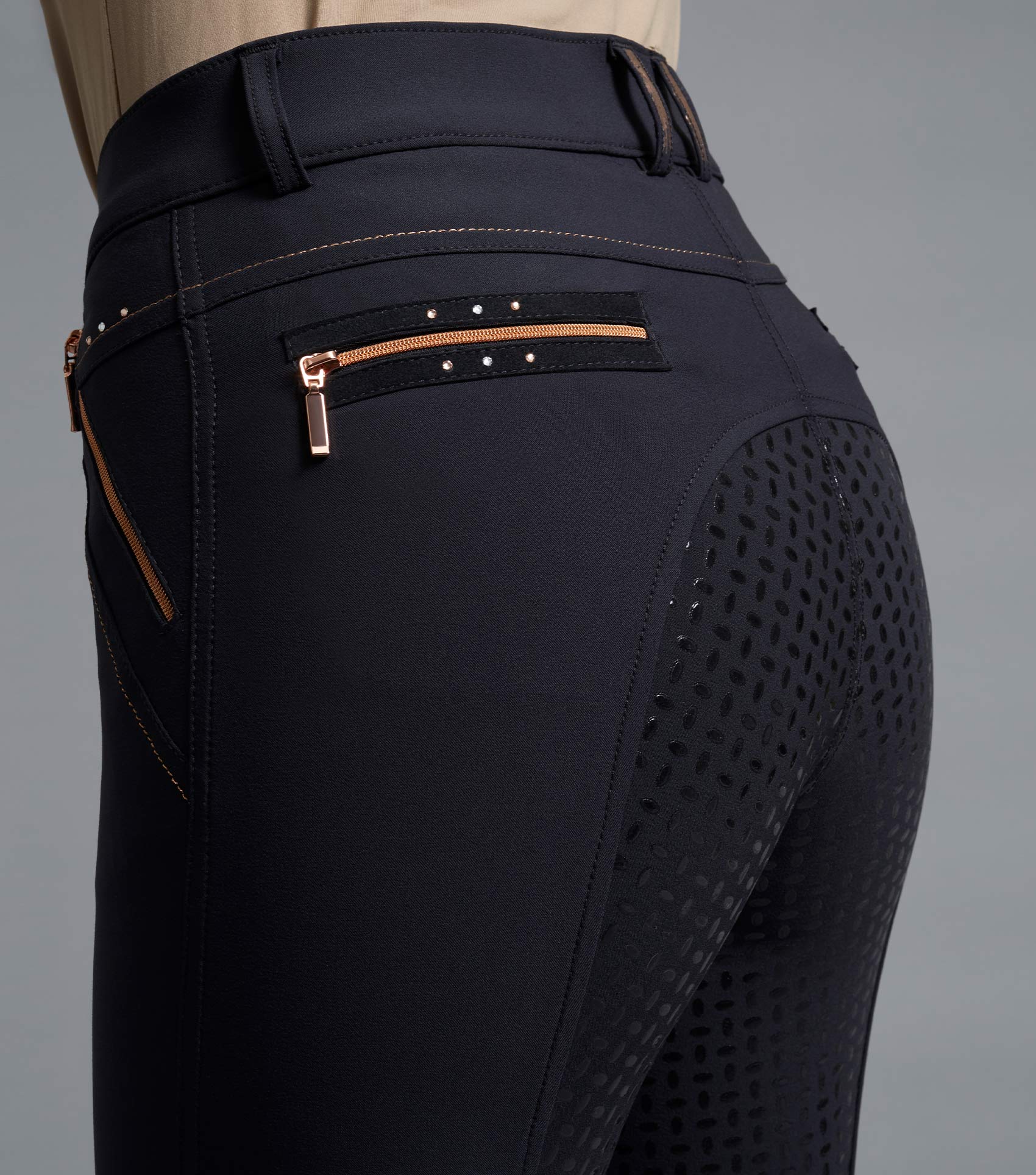 Premier Equine Milliania Ladies Full Seat Gel Riding Breeches Black
