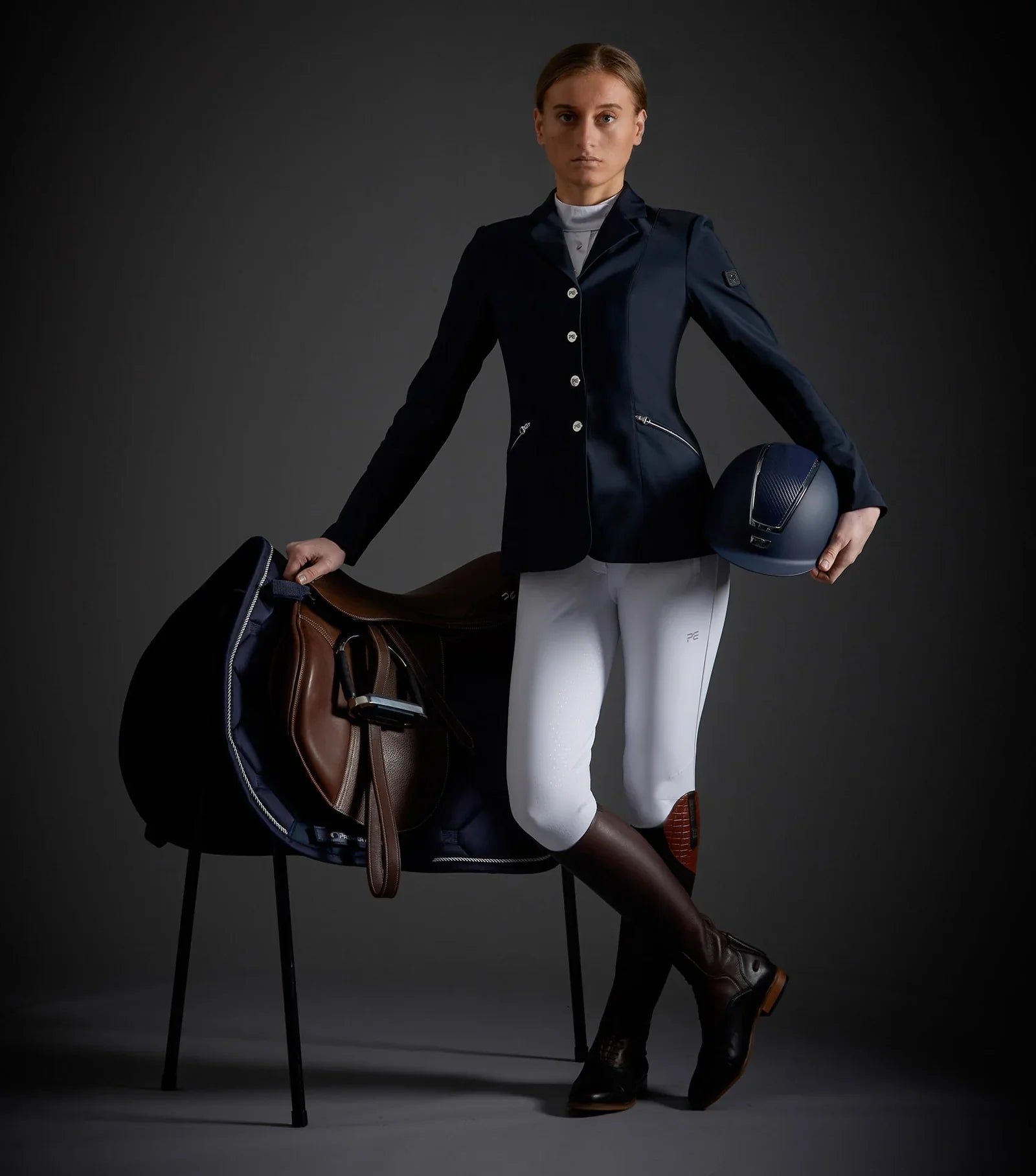 Premier Equine Nera Ladies Competition Jacket Navy