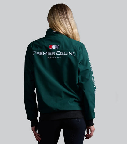 Premier Equine Omnia Womens Waterproof Riding Jacket Green