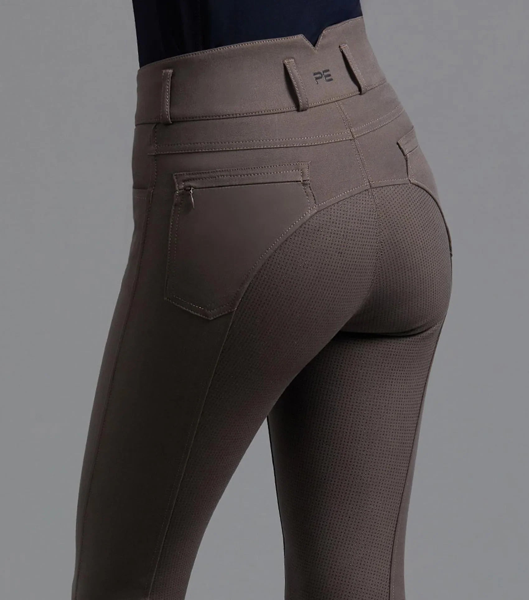 Premier Equine Virtue Ladies Full Seat Gel Riding Breeches Walnut
