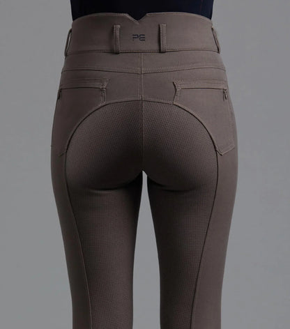 Premier Equine Virtue Ladies Full Seat Gel Riding Breeches Walnut