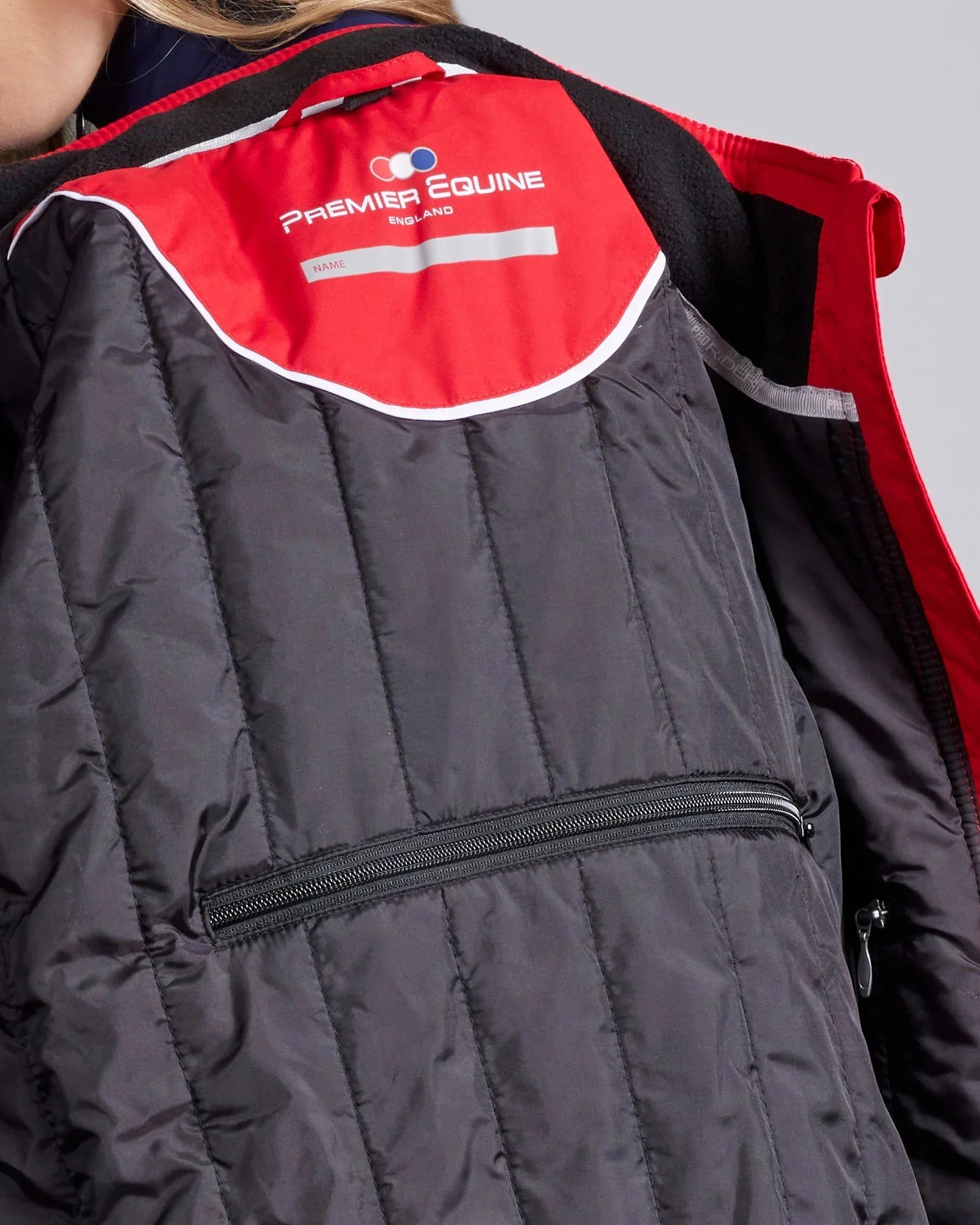 Premier Equine Pro Rider Unisex Waterproof Riding Jacket Red XXL (UK18)
