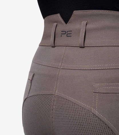 Premier Equine Virtue Ladies Full Seat Gel Riding Breeches Walnut